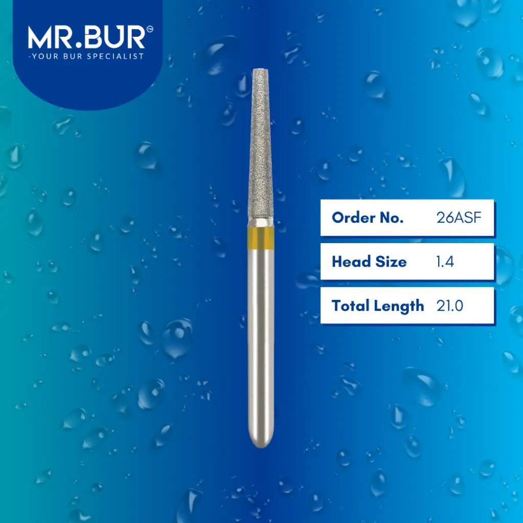 Taper-Flat-End-Super-Fine-Finishing-Diamond-Bur-26ASF.webp