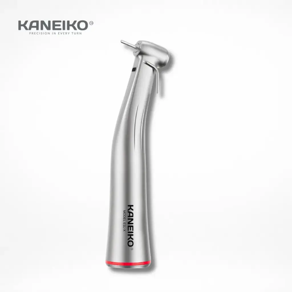 KANEIKO 1:5 CONTRA ANGLE SPEED INCREASING EXTERNAL PIPE LINE ELECTRICAL HANDPIECE 1:5 WITH FIBER OPTIC 