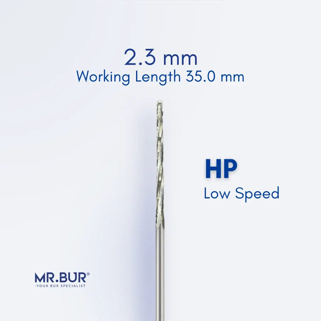 ORAL & MAXILLOFACIAL SURGERY LINDEMANN BONE CUTTING BUR, 35MM WORKING PART 