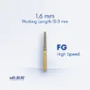 FG GOLD TAPER FLAT END