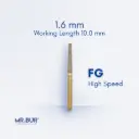 FG GOLD TAPER FLAT END
