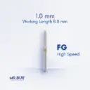 FG DIAMOND CYLINDER ROUND END FINE