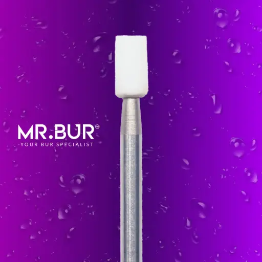 [F1] FG WHITE STONE CYLINDER FLAT END